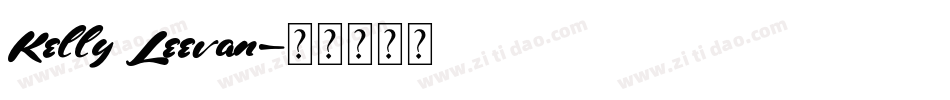 Kelly Leevan字体转换
